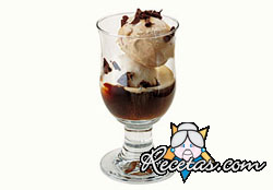 Helado de vainilla a la irlandesa