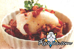 Huevos pochés a la americana