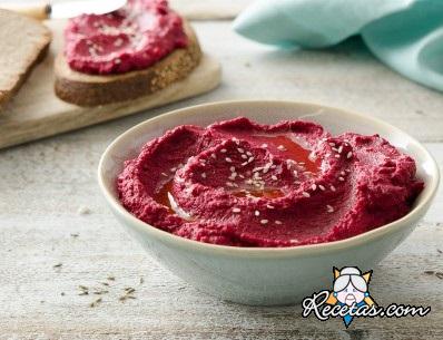 Hummus de remolacha