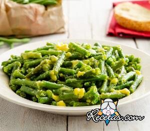 Judías verdes con huevos cremosos