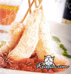 Langostinos panados en coco