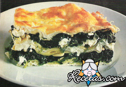 Lasañas de espinaca y ricota