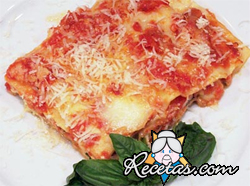 Lasagna sin horno