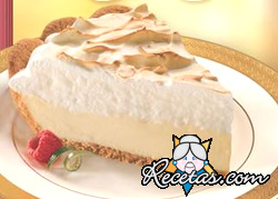 Tarta de limón con merengue