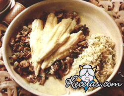 Filetes de lenguado al champiñón