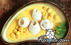 Lenguado en salsa de champignons