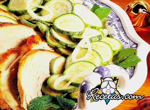 Lomo de cerdo con zucchini