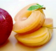 Manzanas en almíbar