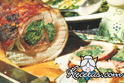 Matambre relleno con verduras