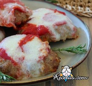 Medallones de carne a la pizza