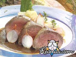 Medallón de ternera al tomillo