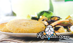 Milanesas de soja con verduras crocan...