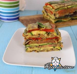 Milhojas de verduras