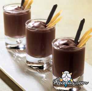 Mini mousse de chocolate