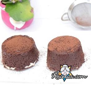 Mini pasteles fríos con crema de café