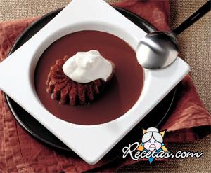 Mini pudding de chocolate