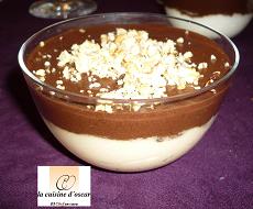 Dúo de mousses de chocolate y Afuegal pitu