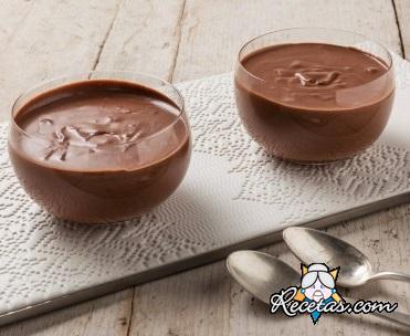 Mousse de chocolate sin huevos