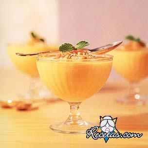 Mousse helada de albaricoques