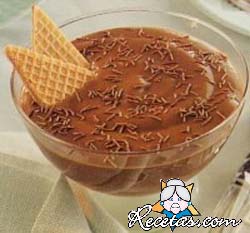 Mousse de chocolate en copas