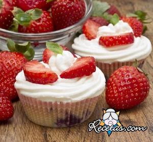 Muffins de fresa