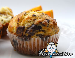 Muffins de naranja y chocolate