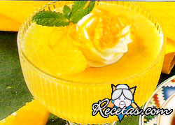Mousse sencilla de naranja