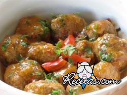 Albóndigas al curry