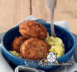 Albóndigas de ternera y zanahoria con salsa de puerros