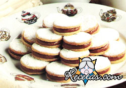 Alfajorcitos de crema de chocolate