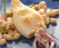 Alubias con calamares