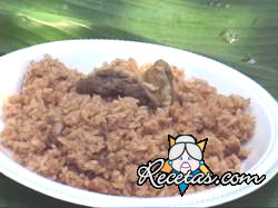 Arroz con carne picada