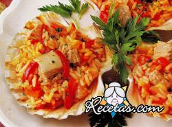 Arroz en coquilles