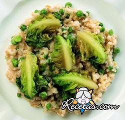 Arroz integral con guisantes