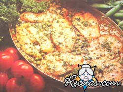 Arvejas con atún fresco