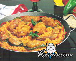 Arroz con pollo y conejo