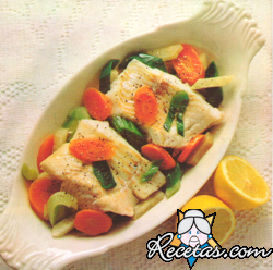 Bacalao fresco a la hortelana