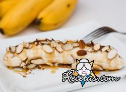 Bananas fritas con miel