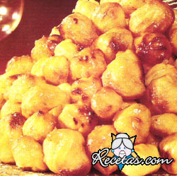 Bombitas crocantes de crema pastelera