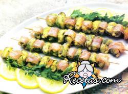 Brochetas de mejillones