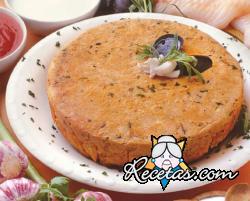 Budín de merluza y mejillones