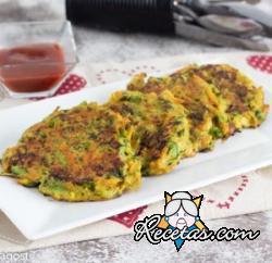 Buñuelos de calabacín y zanahoria