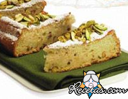 Budín de pistachos