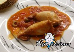 Calamares rellenos guisados