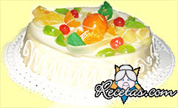 Cassata de frutas con masmelos