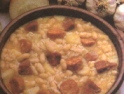 Cazuela de porotos y arroz