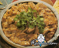 Cerdo al curry con coco