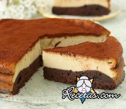 Cheesecake de brownie al café