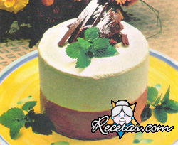 Cheesecake de de menta y chocolate