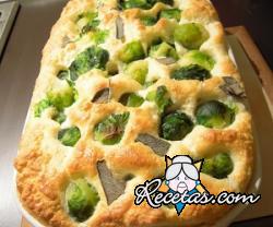 Clafoutis con repollitos de Bruselas